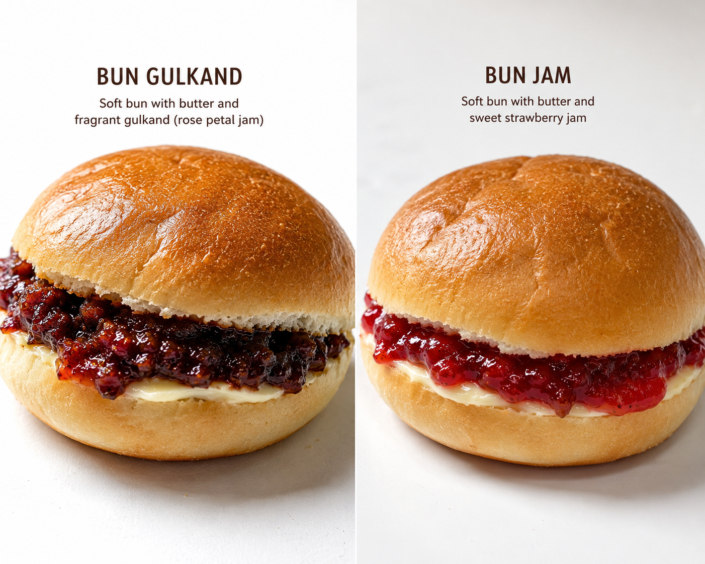Bun Jam and Gulkand