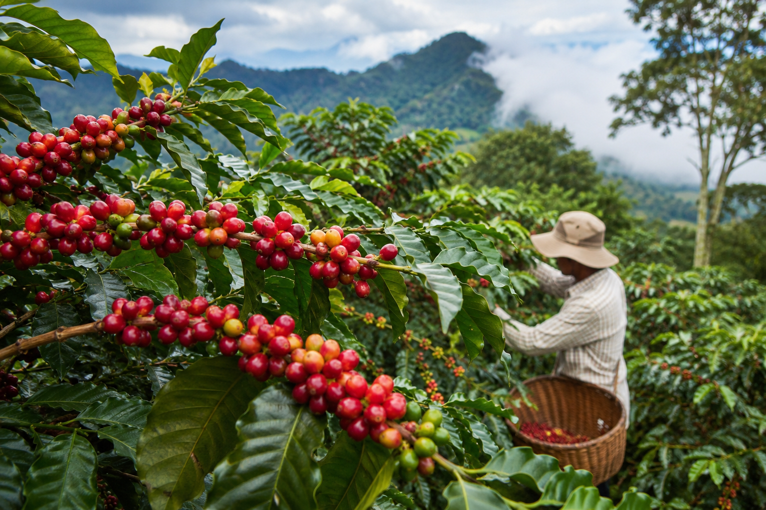Malnad Coffee Plantation Harvest